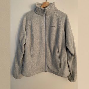 Columbia grey mock neck zip up jacket NWOT